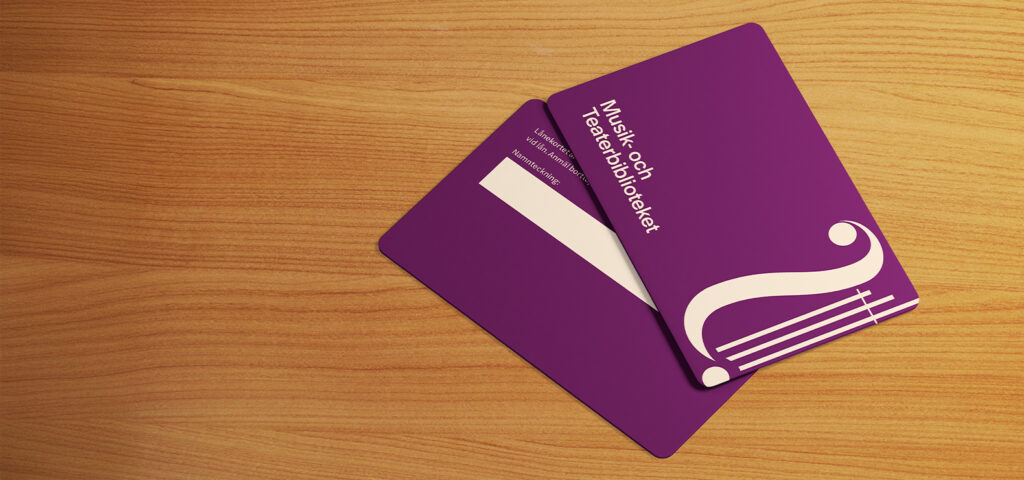 Lånekort på Musik- och teaterbiblioteket