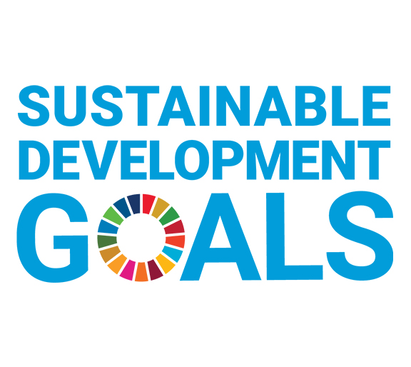 FN:s logotyp f&ouml;r de globala m&aring;len