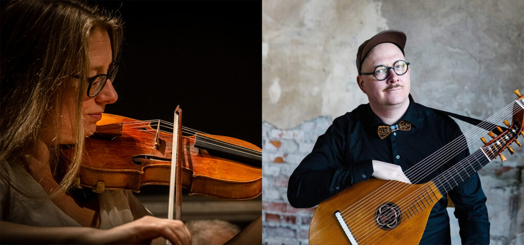 Violinisten Rebecka Karlsson och lutisten Anders Ericson